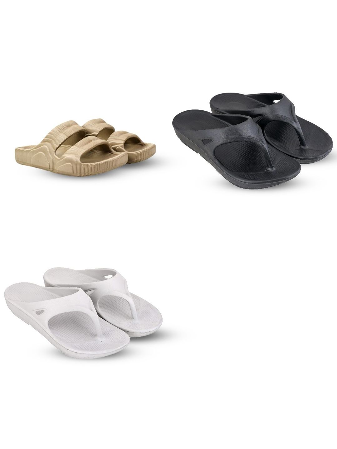 Feel alive Men Set of 4 Ultra-Comfortable Sliders