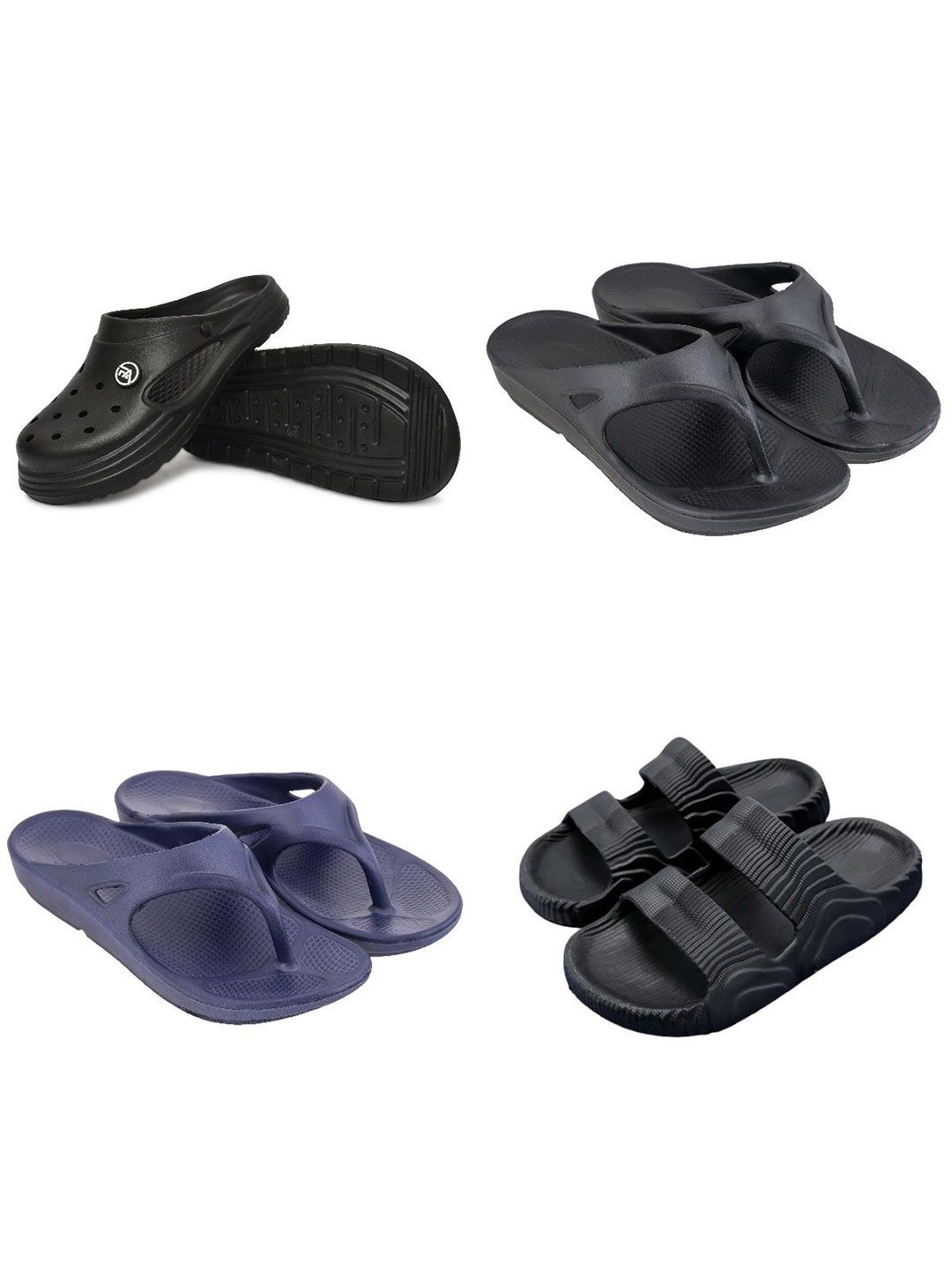 Feel alive Set Of 4 Ultra-Comfortable Lightweight Clogs