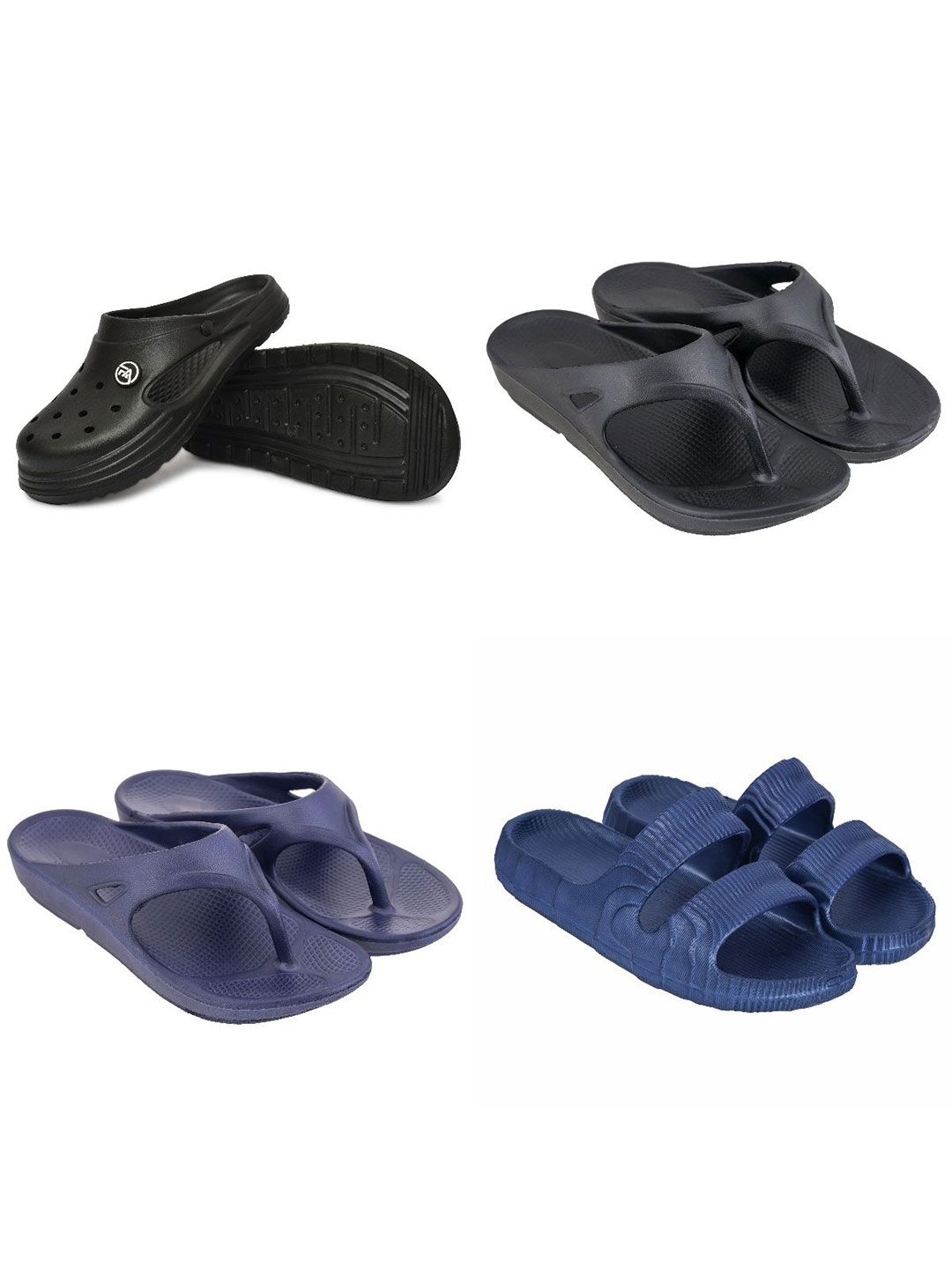 Feel alive Set Of 4 Ultra-Comfortable Lightweight Clogs