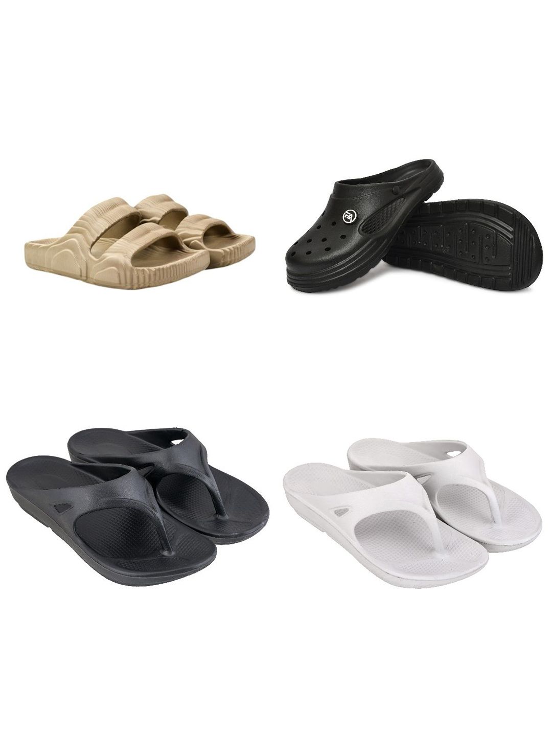 Feel alive Men Set of 4 Ultra-Comfortable Sliders