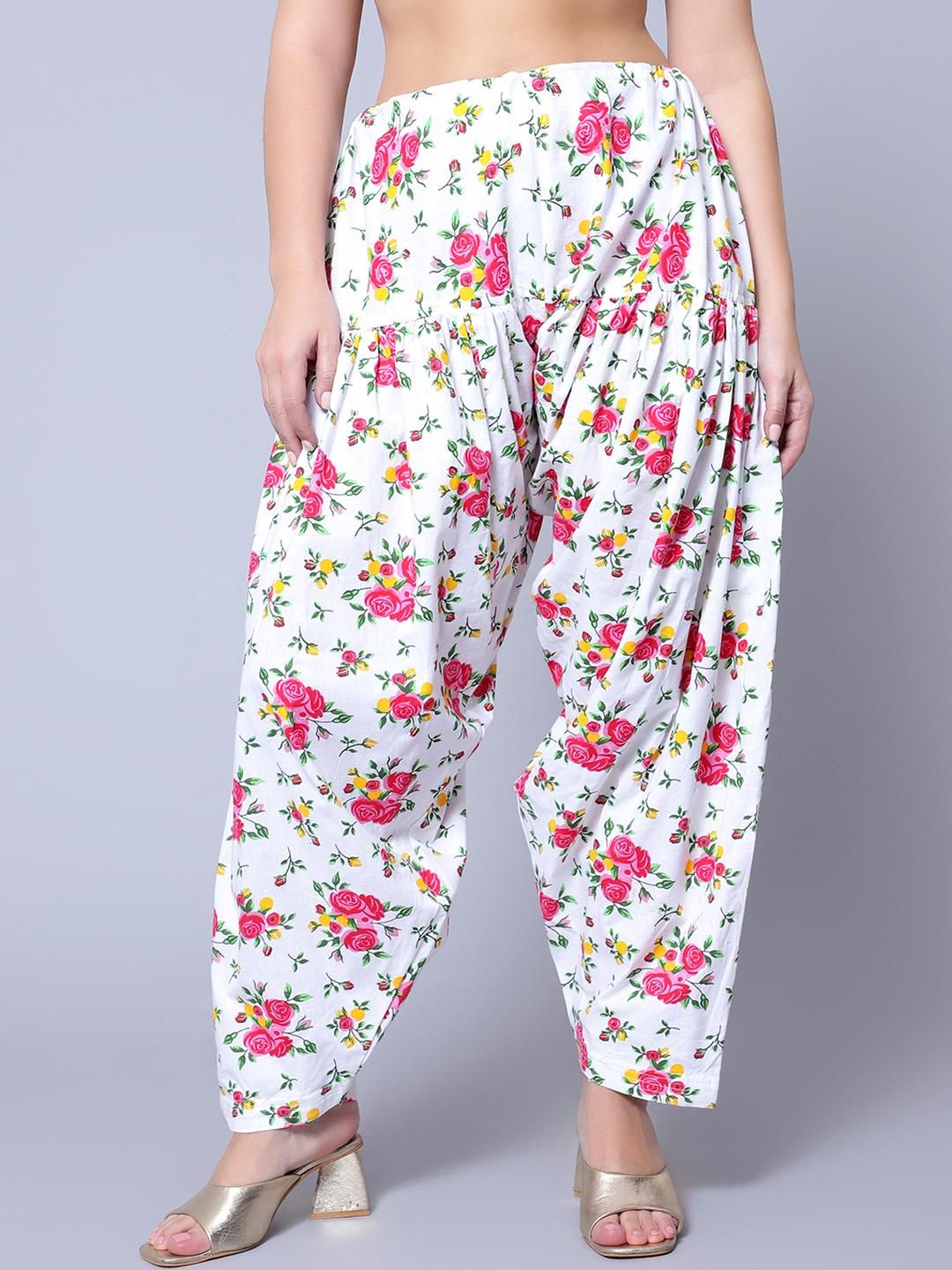 Mytrendzs Women Printed Loose Fit Cotton Salwar