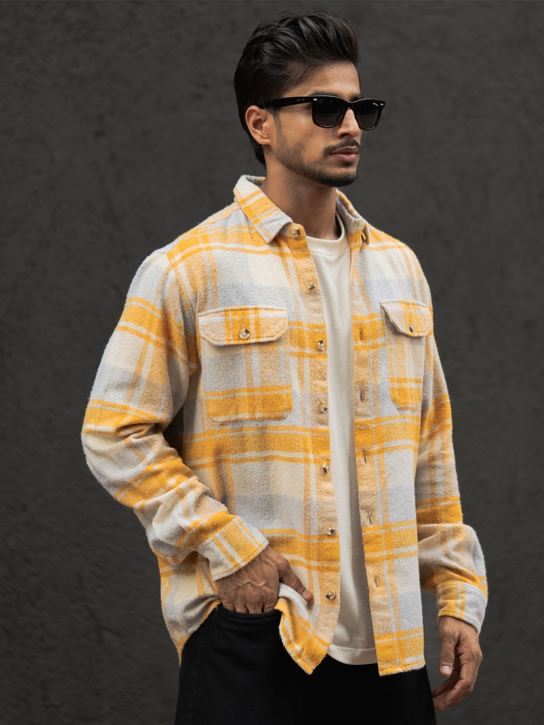 Powerlook  Checked Casual Shirt