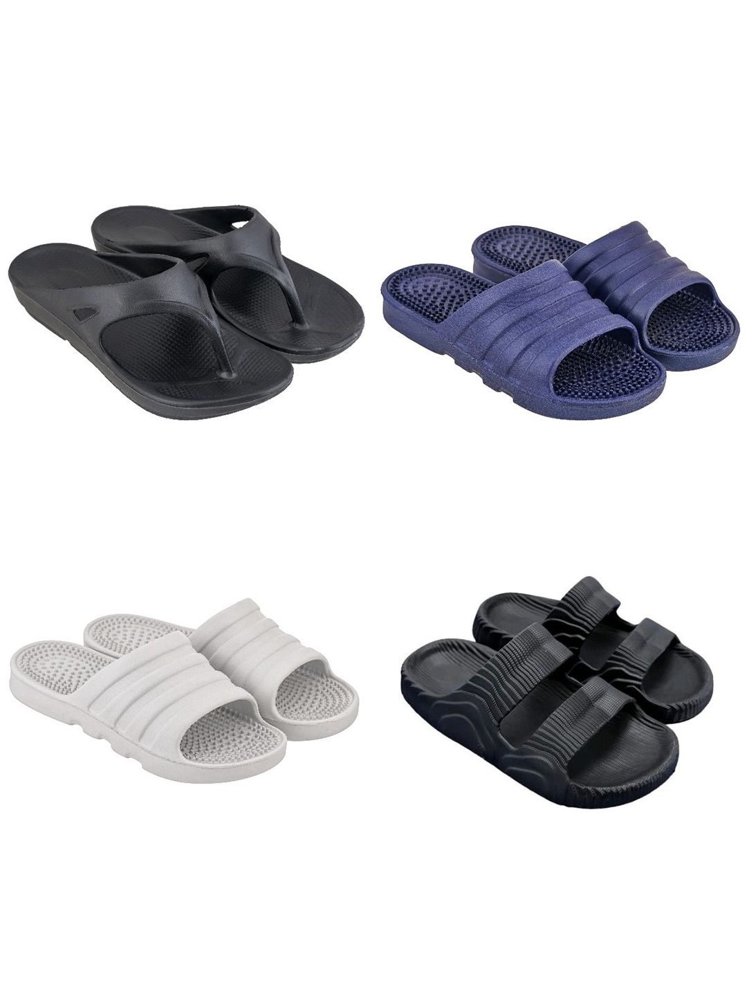 Feel alive Men Set of 4 Ultra-Comfortable Sliders