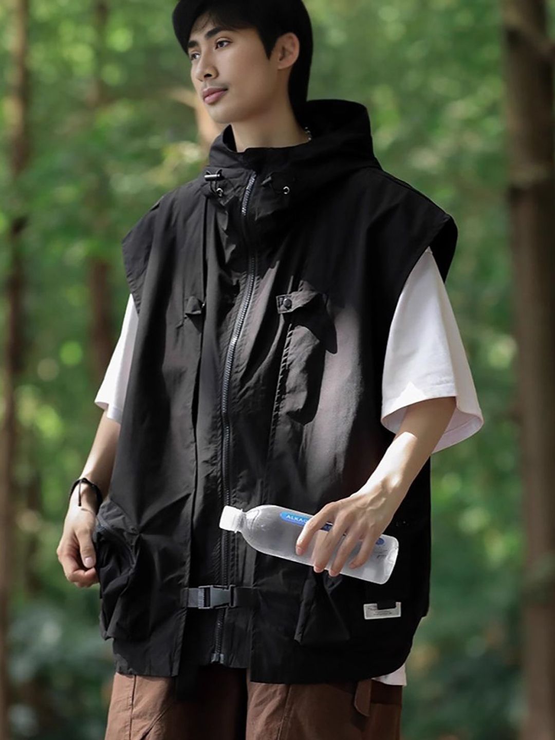 StyleCast Men Stand Collar Lightweight Parka Jacket