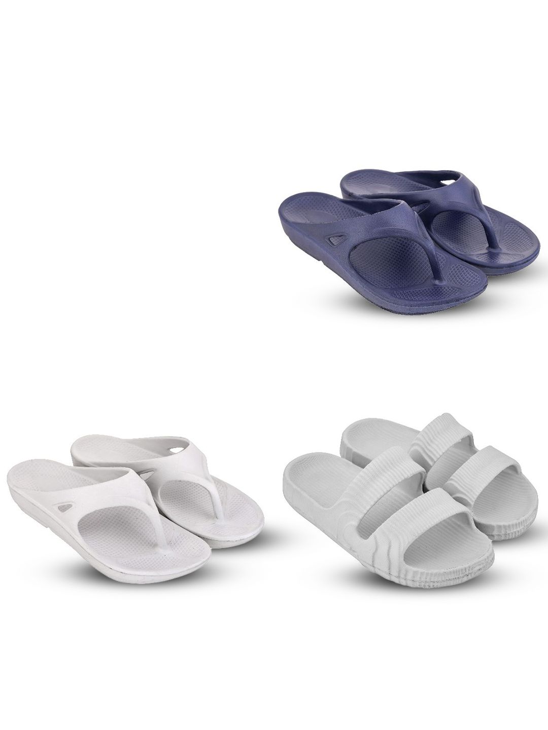 Feel alive Set Of 4 Ultra-Comfortable Lightweight Thong Flip-Flops