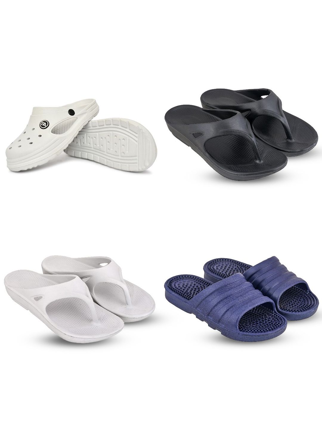 Feel alive Set Of 4 Ultra-Comfortable Lightweight Clogs