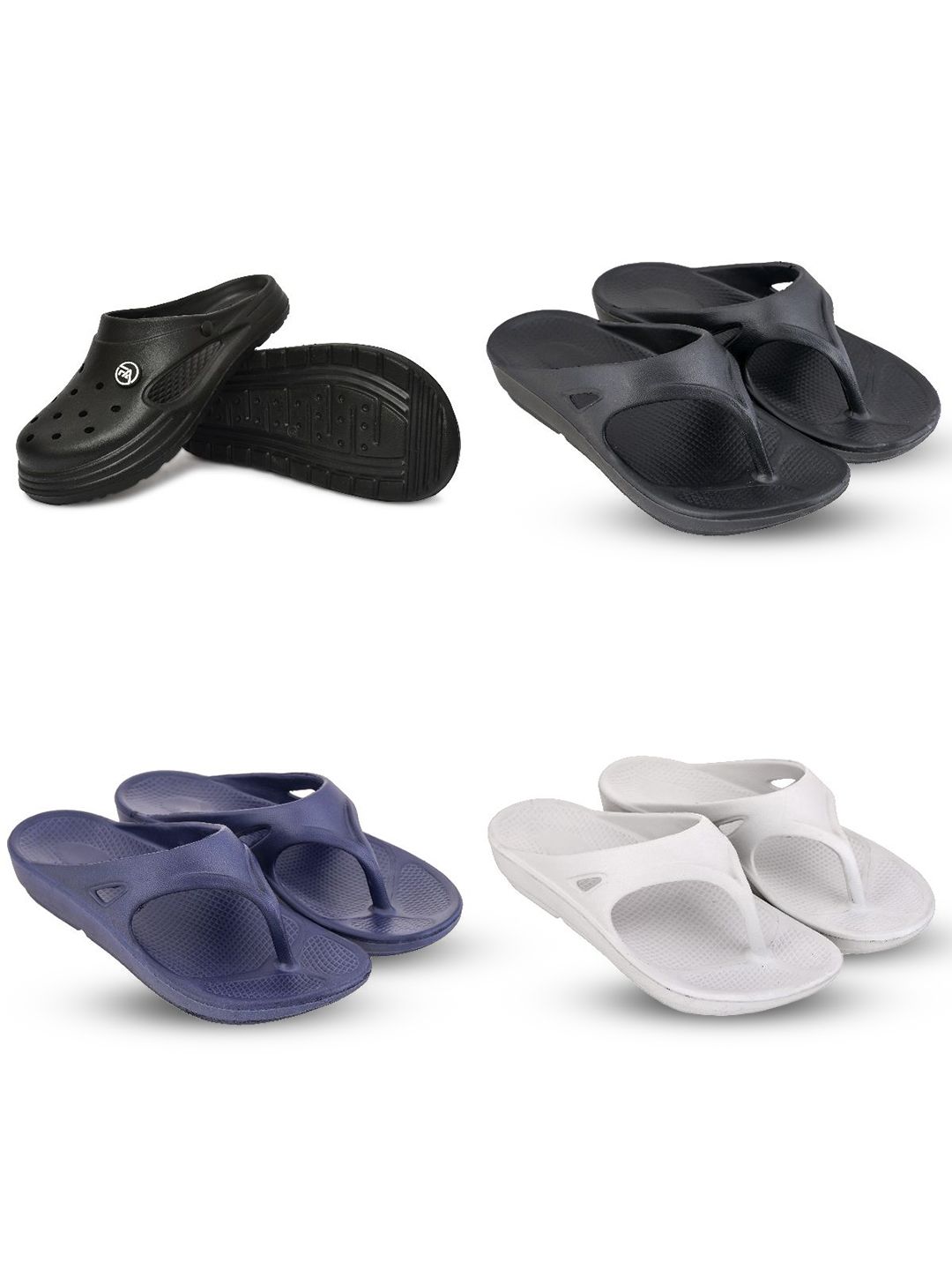 Feel alive Set Of 4 Ultra-Comfortable Lightweight Clogs