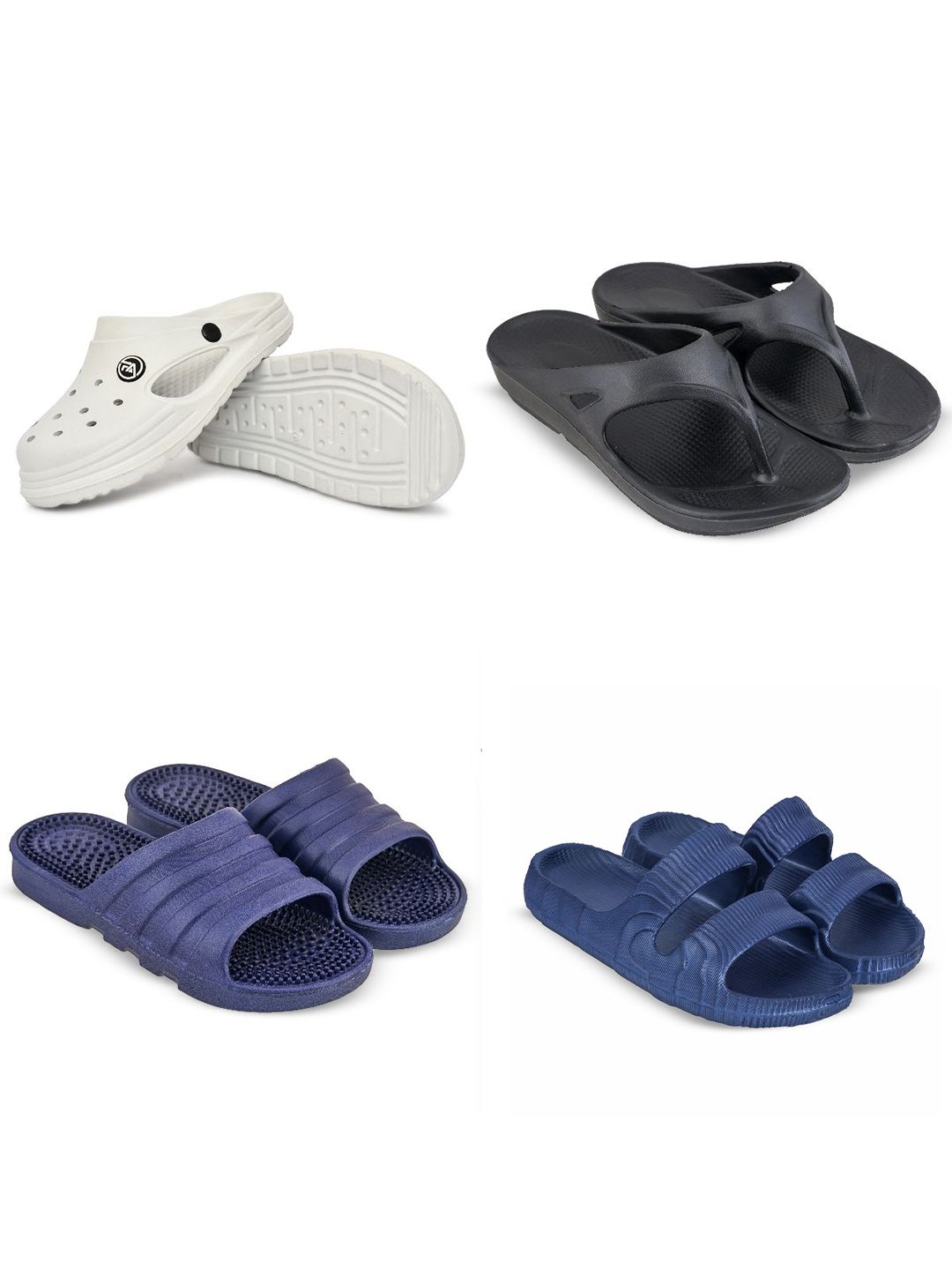 Feel alive Men Set of 4  Ultra-Comfortable Sliders