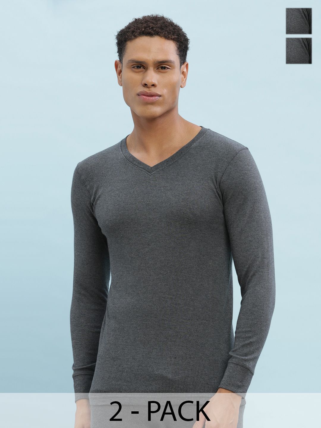 Force NXT Pack Of 2 Cotton Thermal Tops