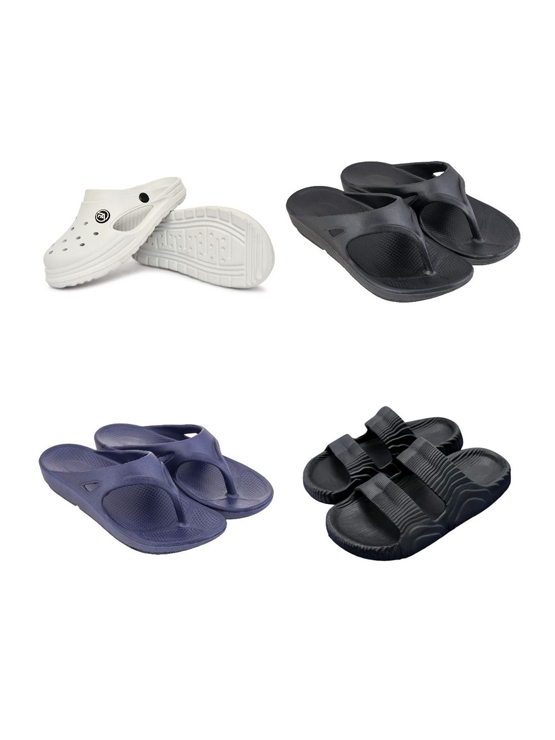 Feel alive Set Of 4 Ultra-Comfortable Lightweight Clogs