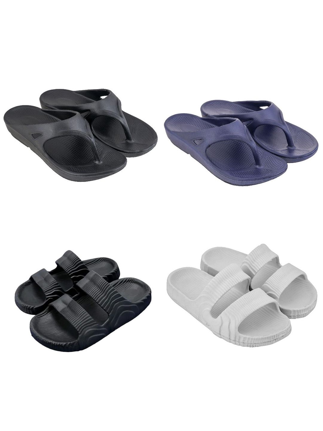 Feel alive Men Set of 4 Ultra-Comfortable Sliders