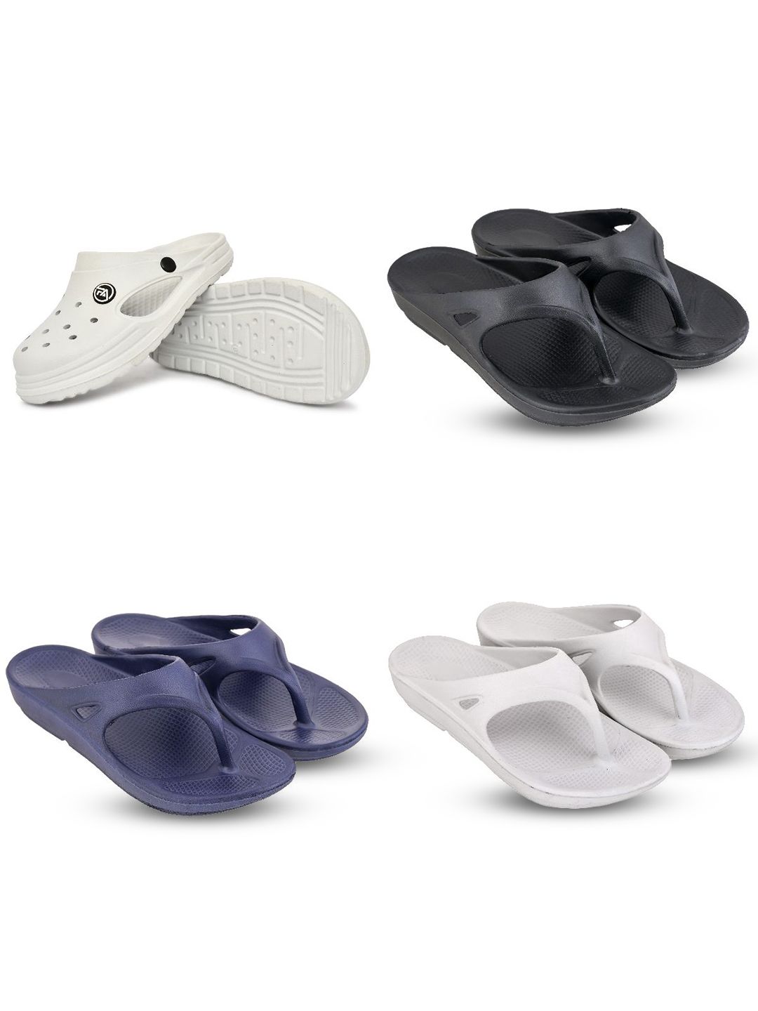 Feel alive Men Set of 4 Ultra-Comfortable Sliders