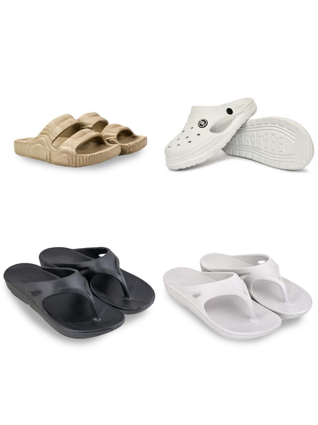 Feel alive Set Of 4 Ultra-Comfortable Lightweight Clogs