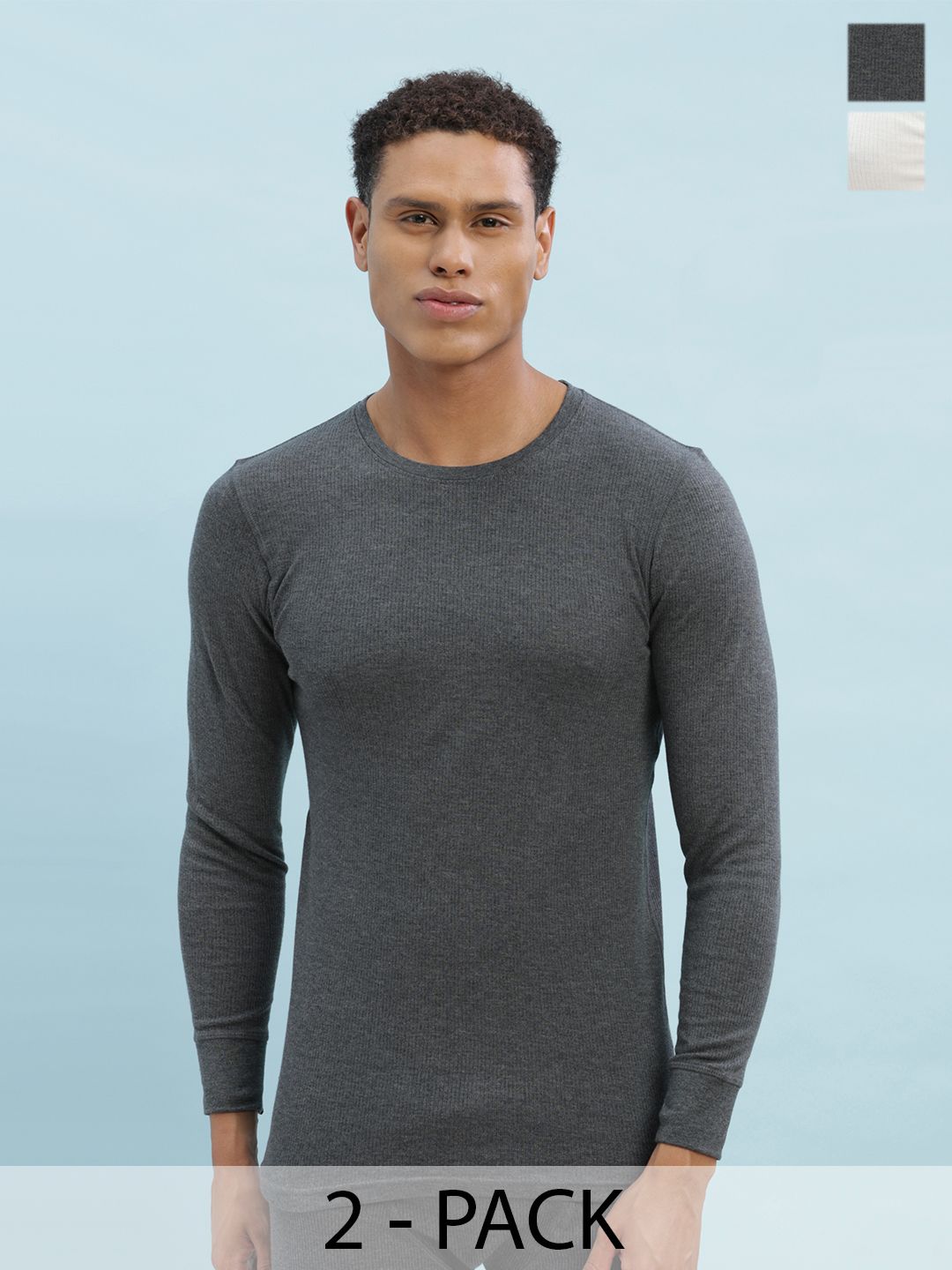 Force NXT Pack Of 2 Cotton Thermal Tops