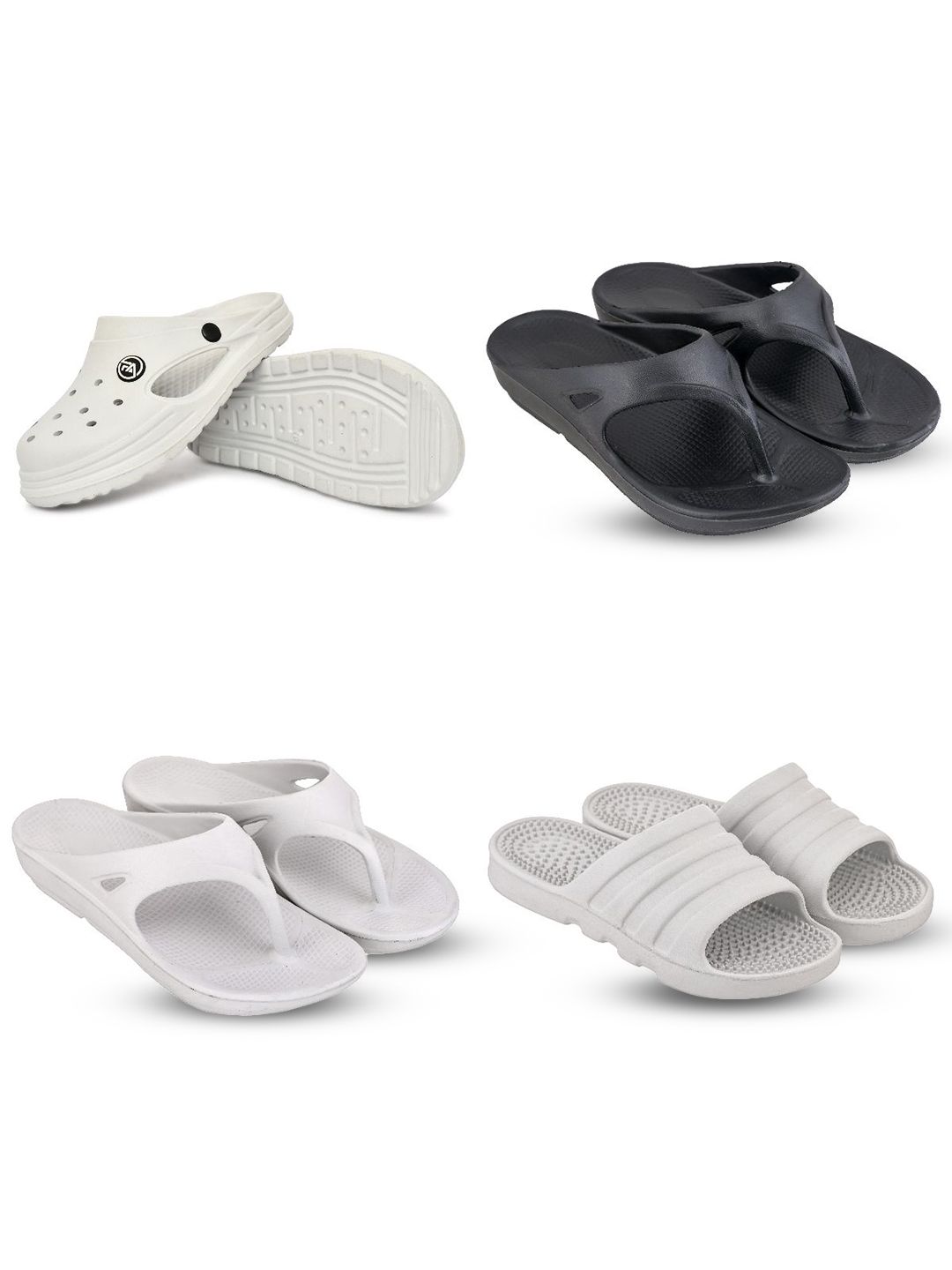 Feel alive Men Set of 4 Ultra-Comfortable Sliders
