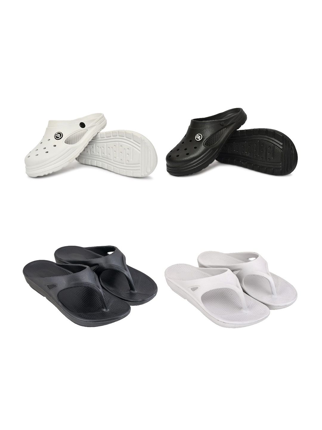 Feel alive Set Of 4 Ultra-Comfortable Lightweight Clogs