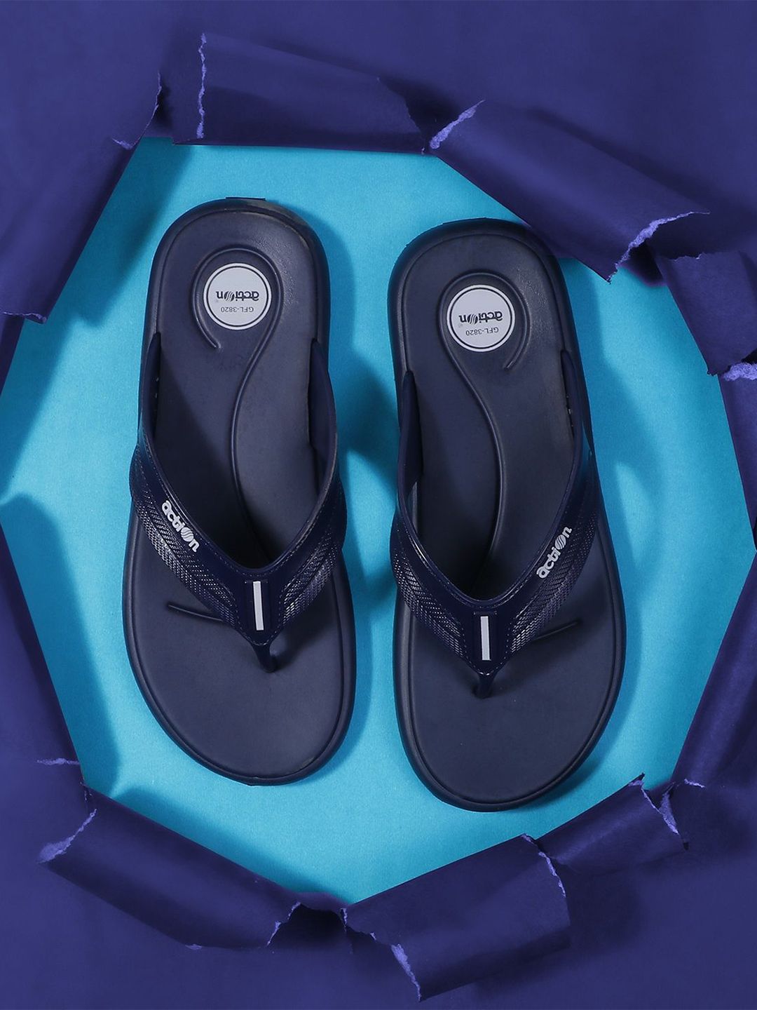 Action Cushioned footbed Thong Flip-Flops