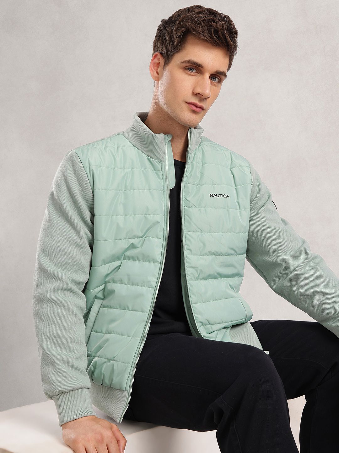 Nautica Mock Collar Padded Jacket