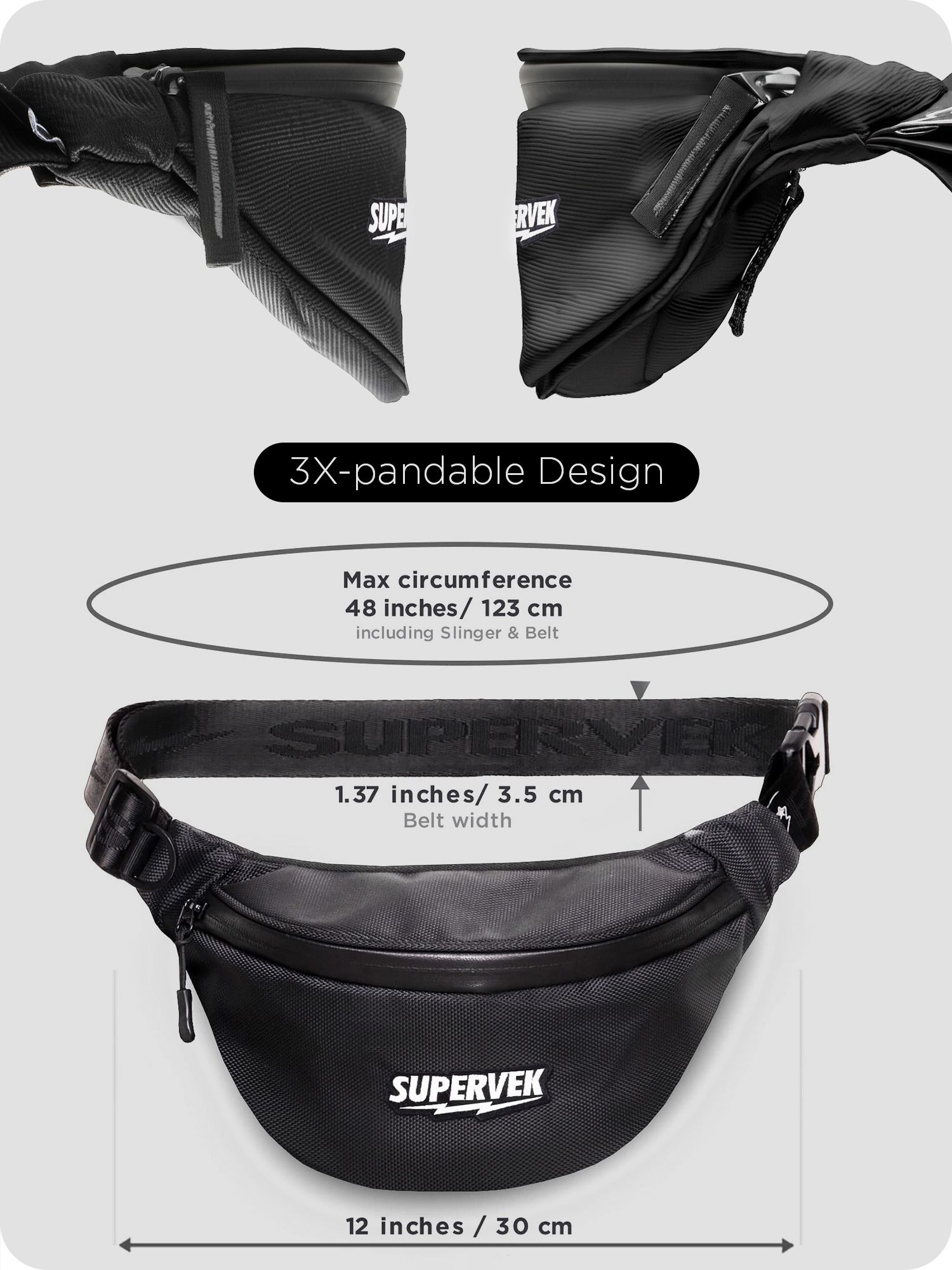 Buy SUPERVEK Unisex Travel Cross Body Waist Pouch Bag - Waist