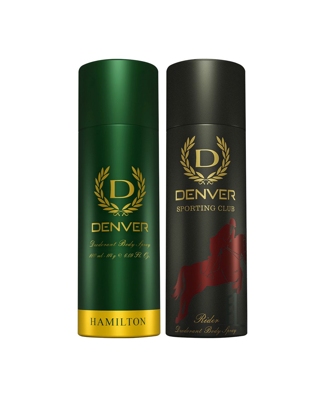 Denver Men Hamilton & Rider Deodorant Body Spray Combo - 180 ml each