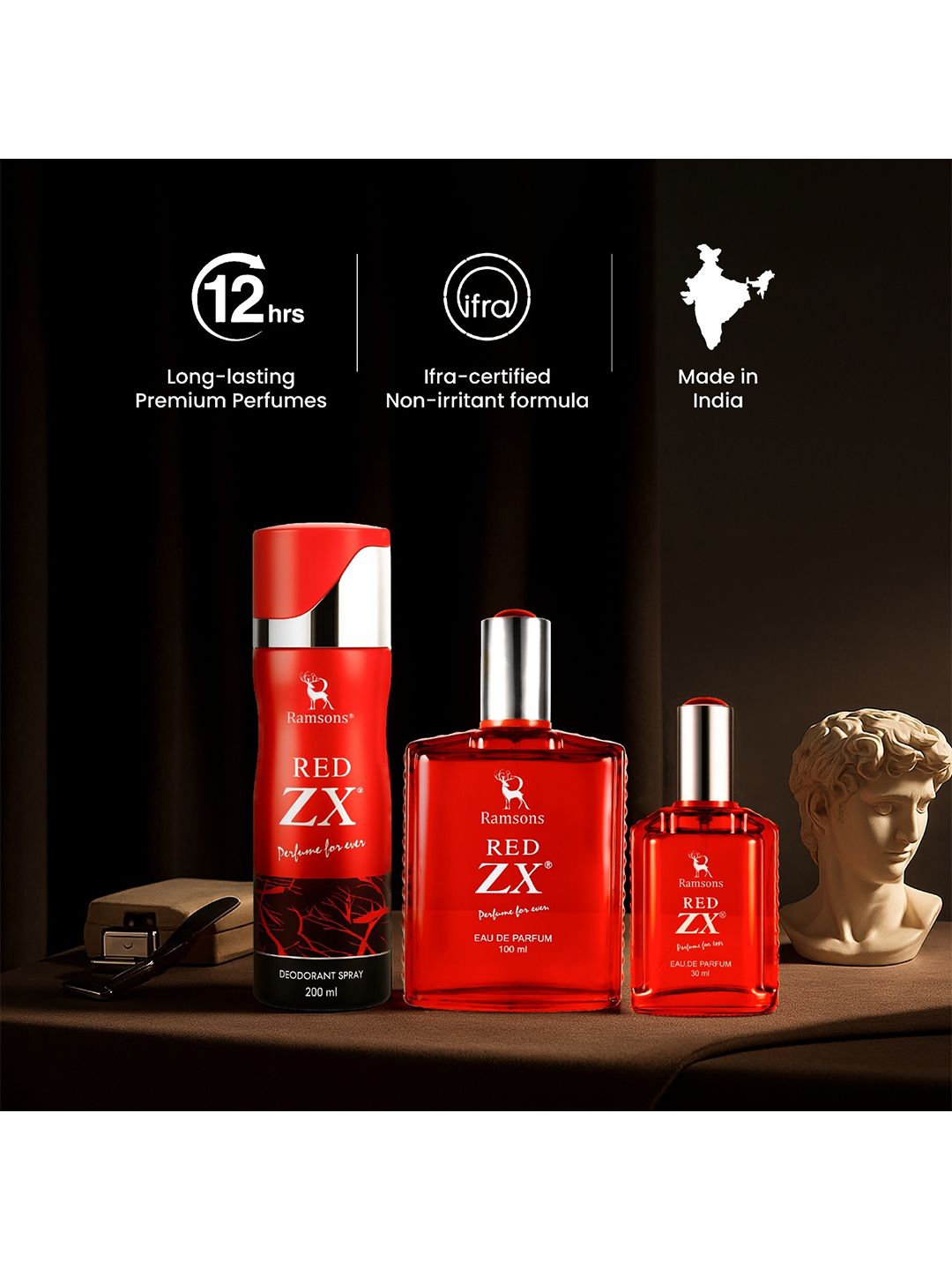 Buy Ramsons Red ZX Long Lasting Eau De Parfum - 30ml - Perfume for