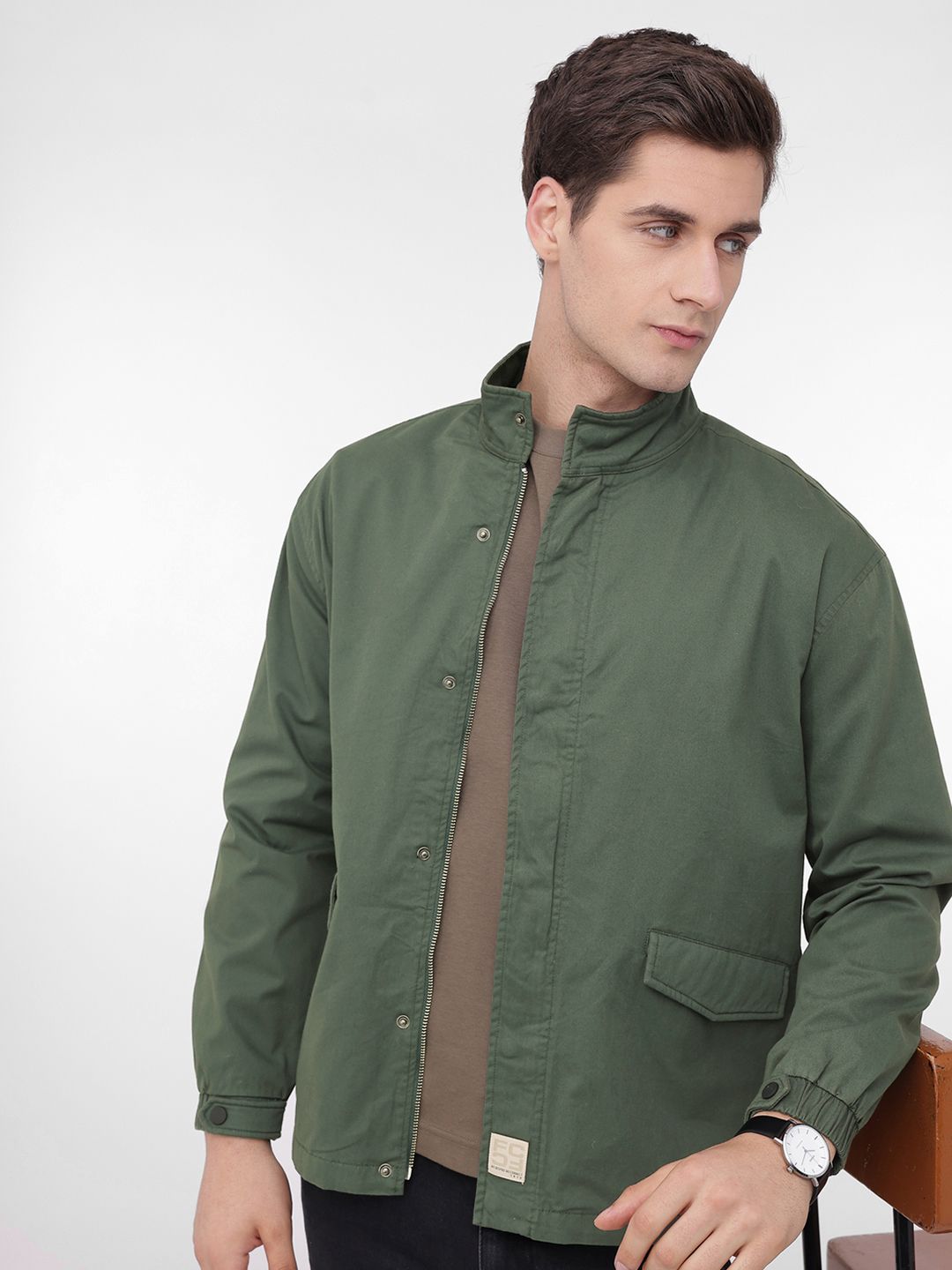 French Connection Mock Collar Tailored Jacket