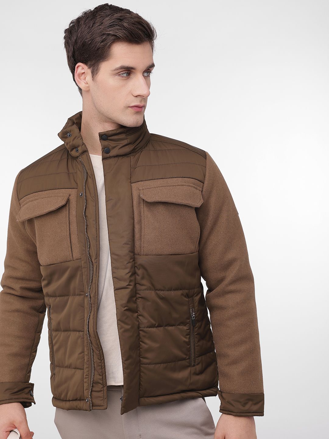 French Connection Mock Collar Padded Jacket