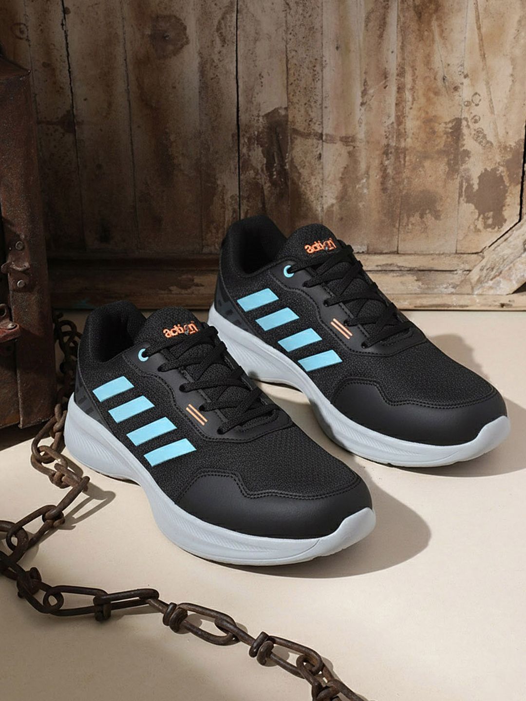 Action Plus Men Mesh Running Non-Marking Shoes