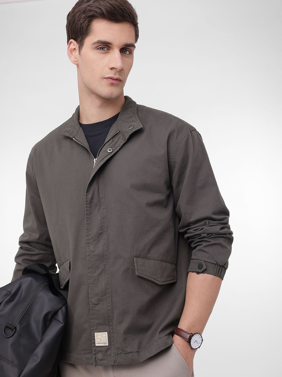 French Connection Mock Collar Tailored Jacket