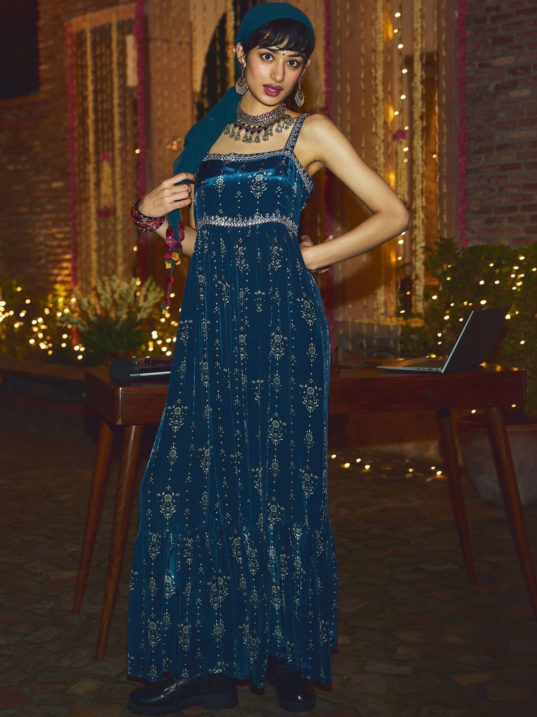 mac duggal sleeveless tiered maxi dress Mac Duggal Dress 68108