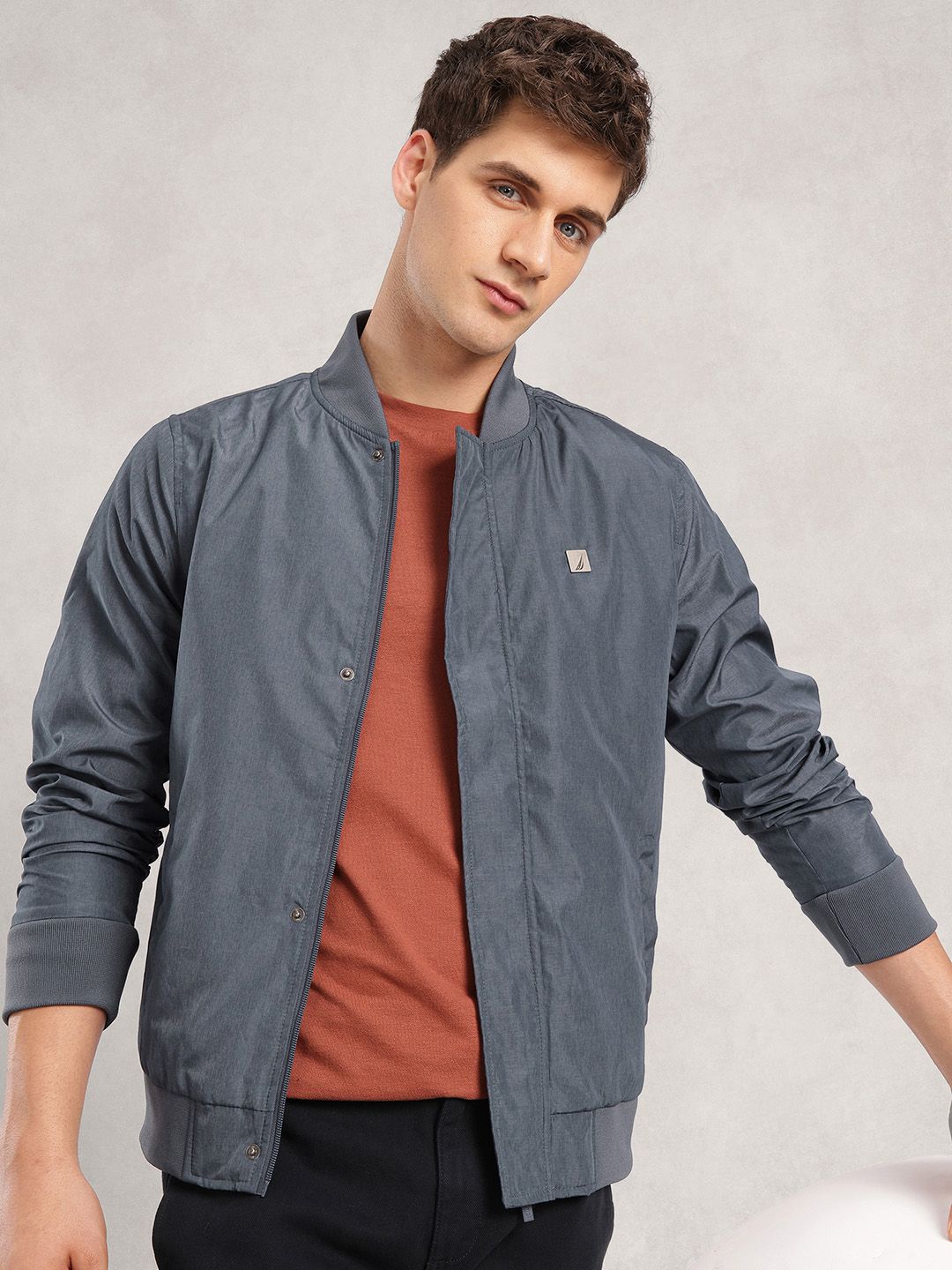 Nautica Mock Collar Bomber Jacket