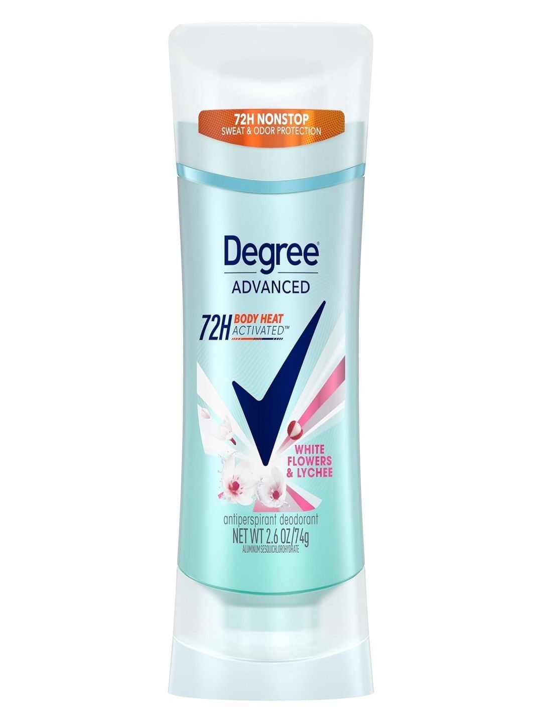 DEGREE Advanced 72H White Flowers & Lychee Antiperspirant Deodorant Stick - 74 g