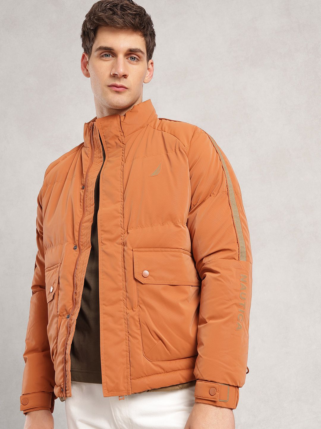 Nautica Stand Collar Puffer Jacket