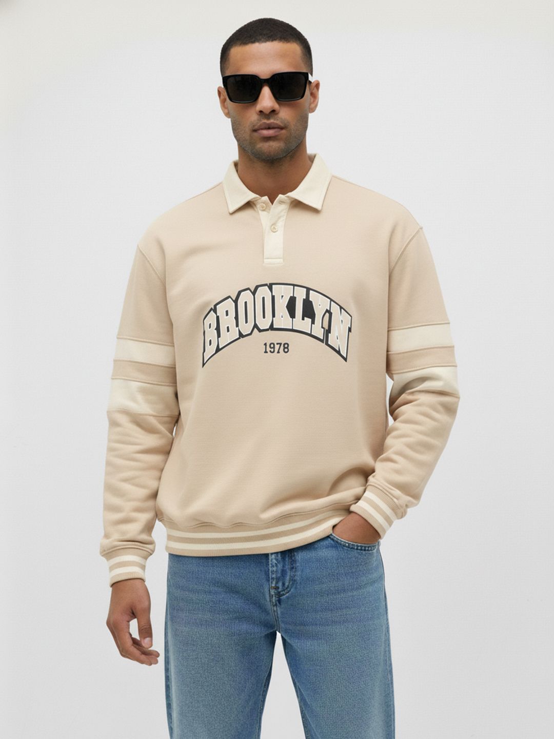 The Roadster Life Co. Typography Printed Sweatshirt