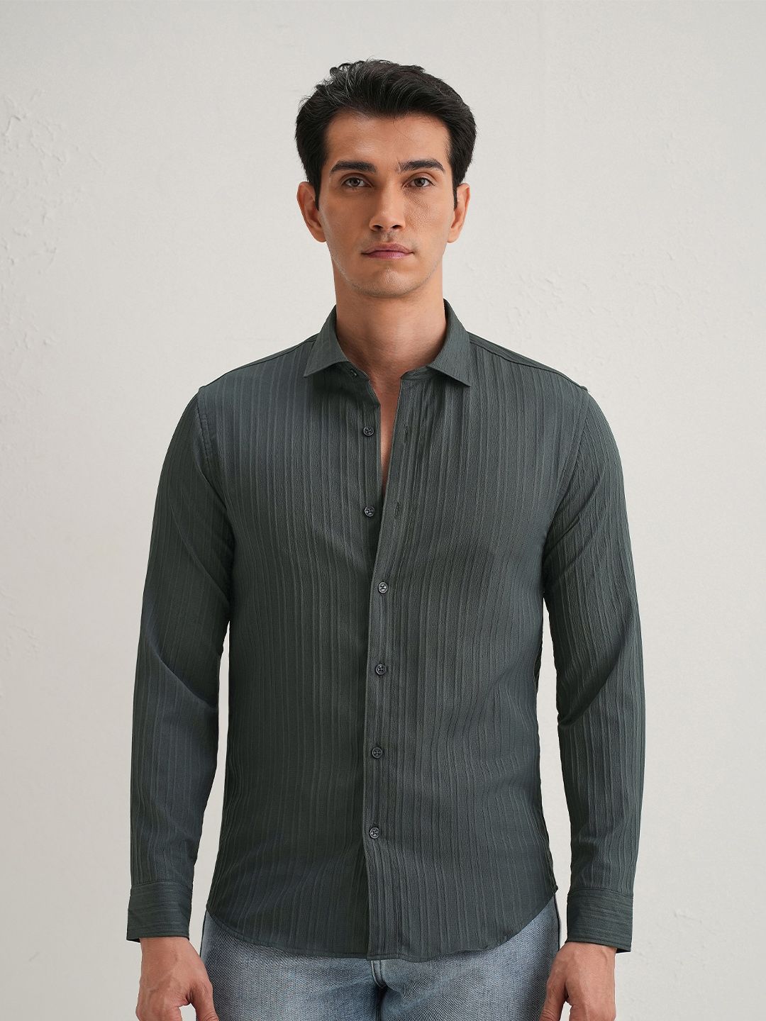 Banana Club Men Classic Slim Fit Casual Shirt