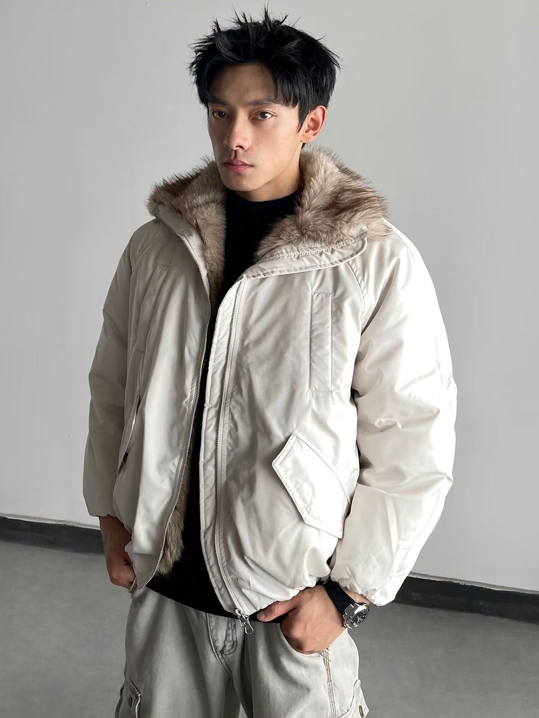 Mast & Harbour Men Lightweight Puffer Jacket