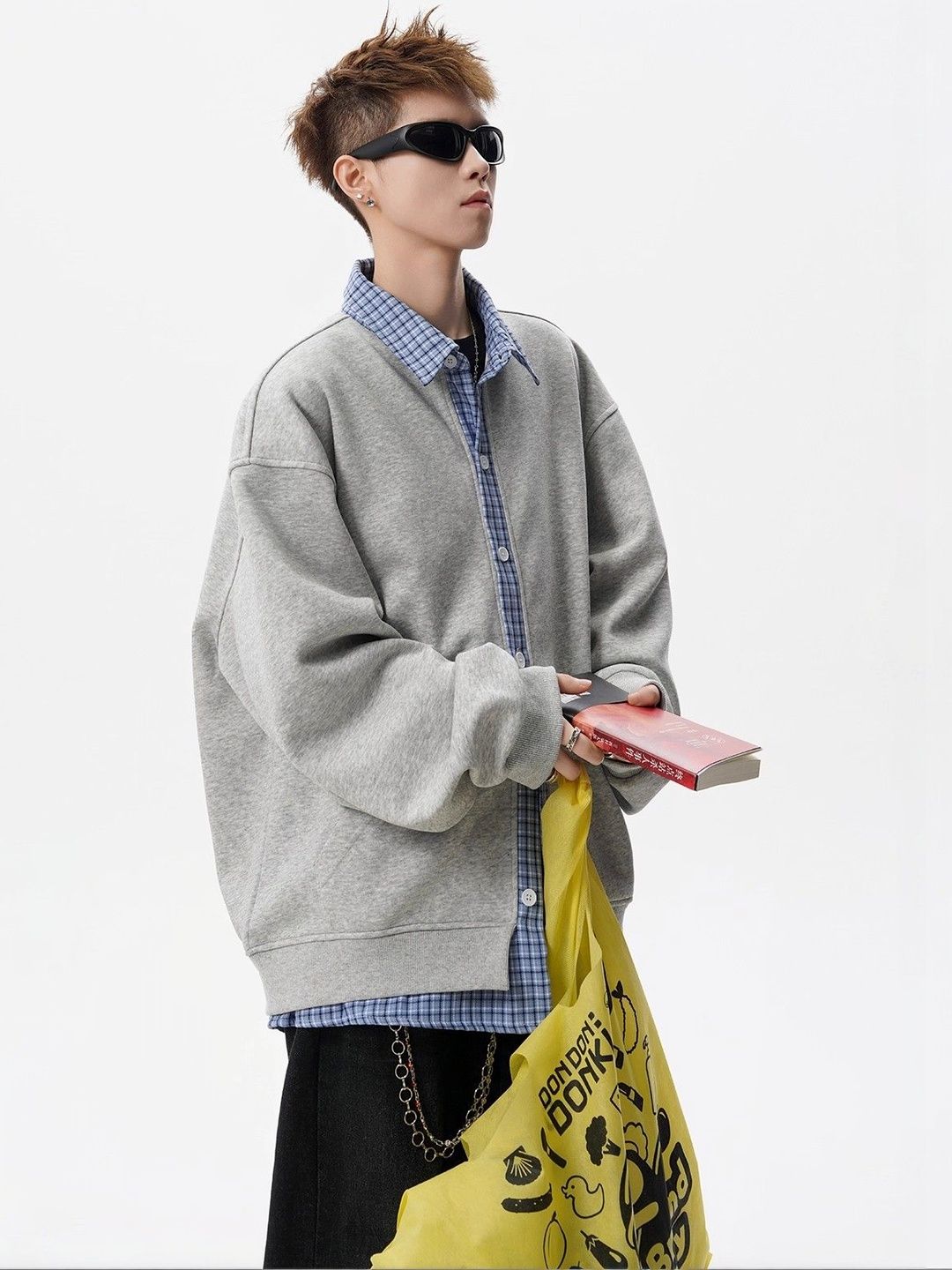HERE&NOW Men Open Front Jacket