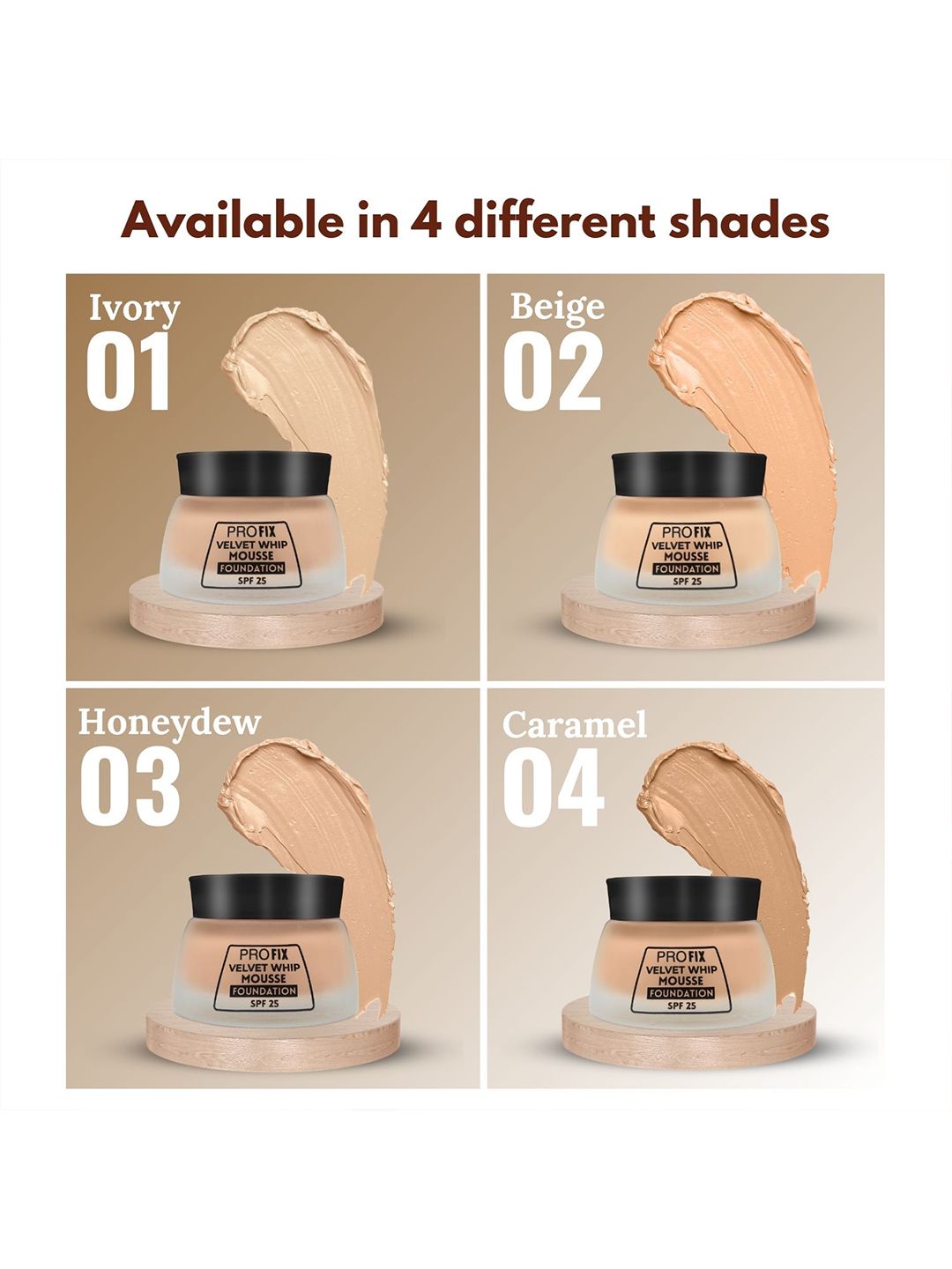 Buy Jaquline USA Pro Fix Velvet Whip Mousse Foundation - 30 ml