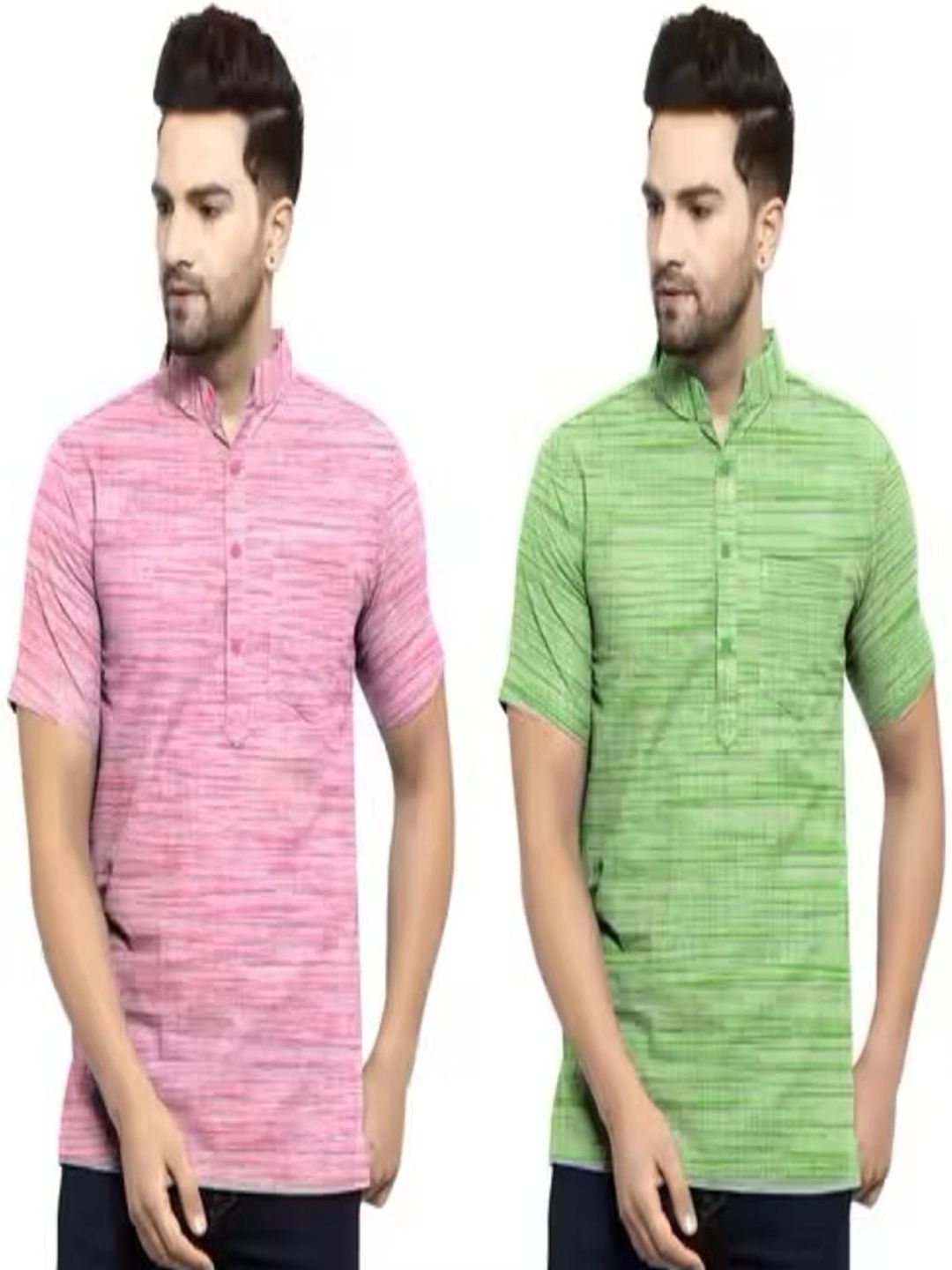HS TEXTILES Men Thread Work Kurta