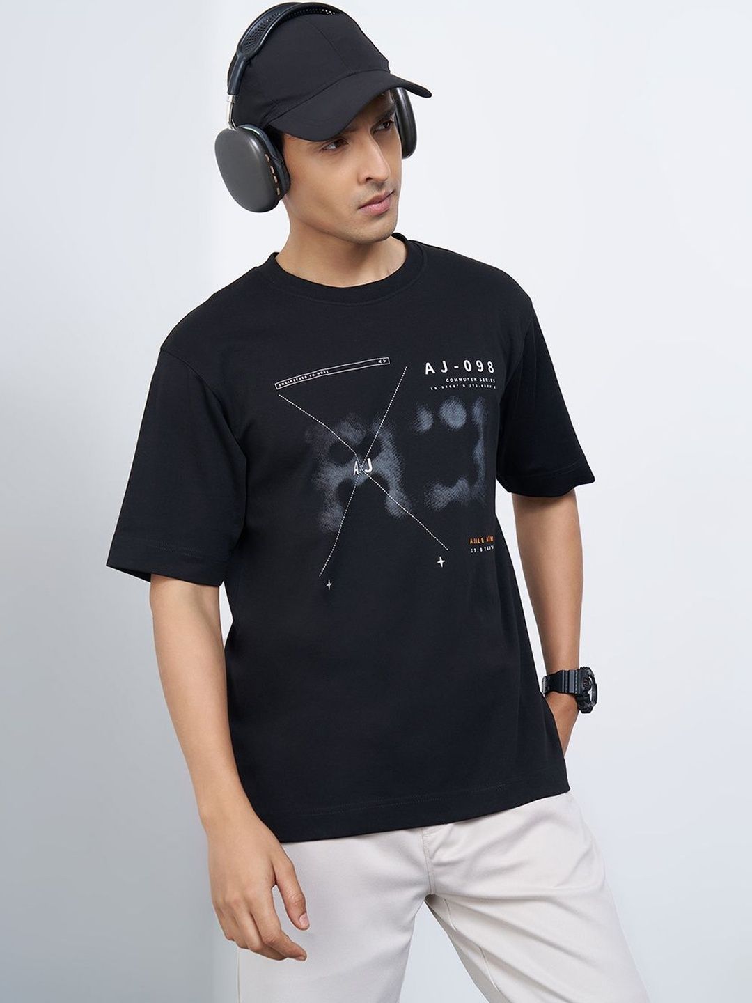 Ajile by Pantaloons Men Printed T-shirt