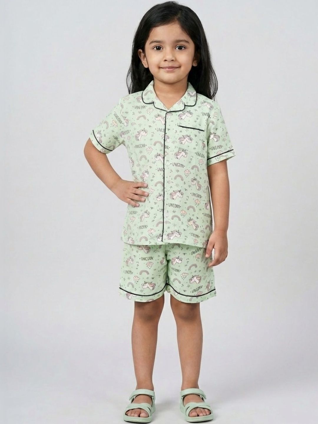Biglilpeople Unisex Kids Printed Night suit
