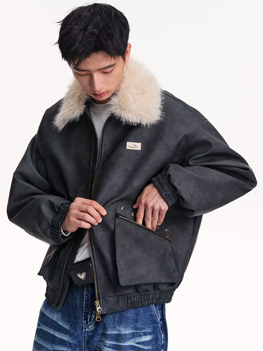 HERE&NOW Men Bomber Jacket