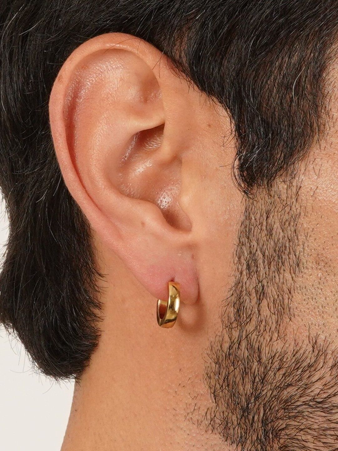 MILLER Gold-Plated Stainless SteelHoop Earrings