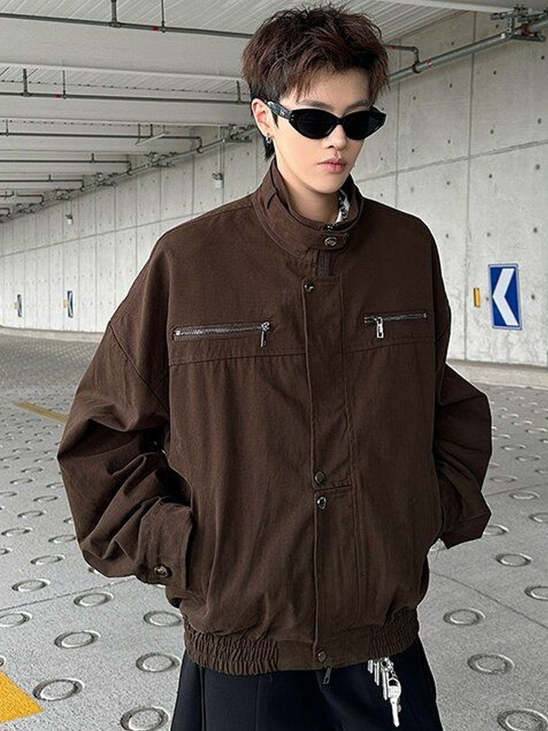 HERE&NOW Men Lightweight Bomber Jacket