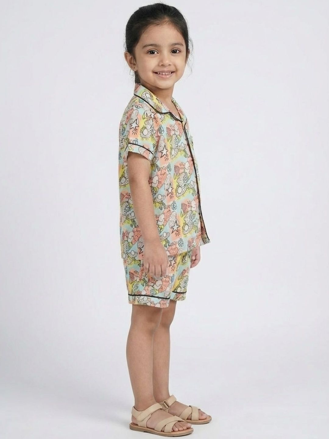 Biglilpeople Unisex Kids Printed Night suit