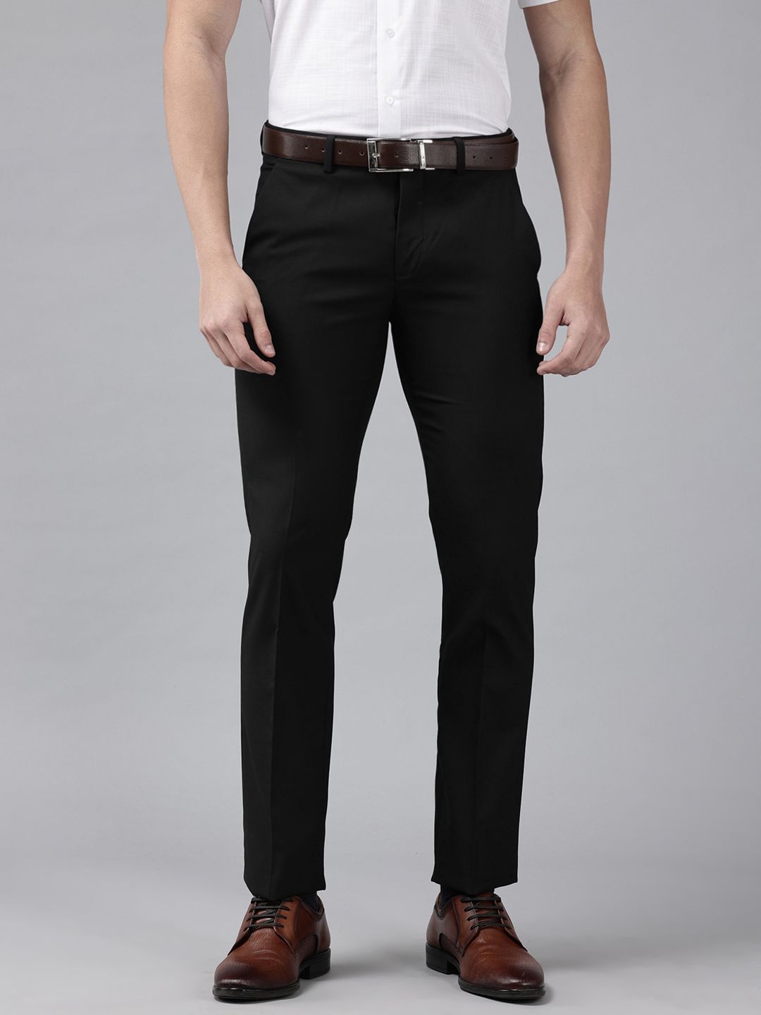 Arrow Men Mid-Rise Tailored Fit Formal Trousers