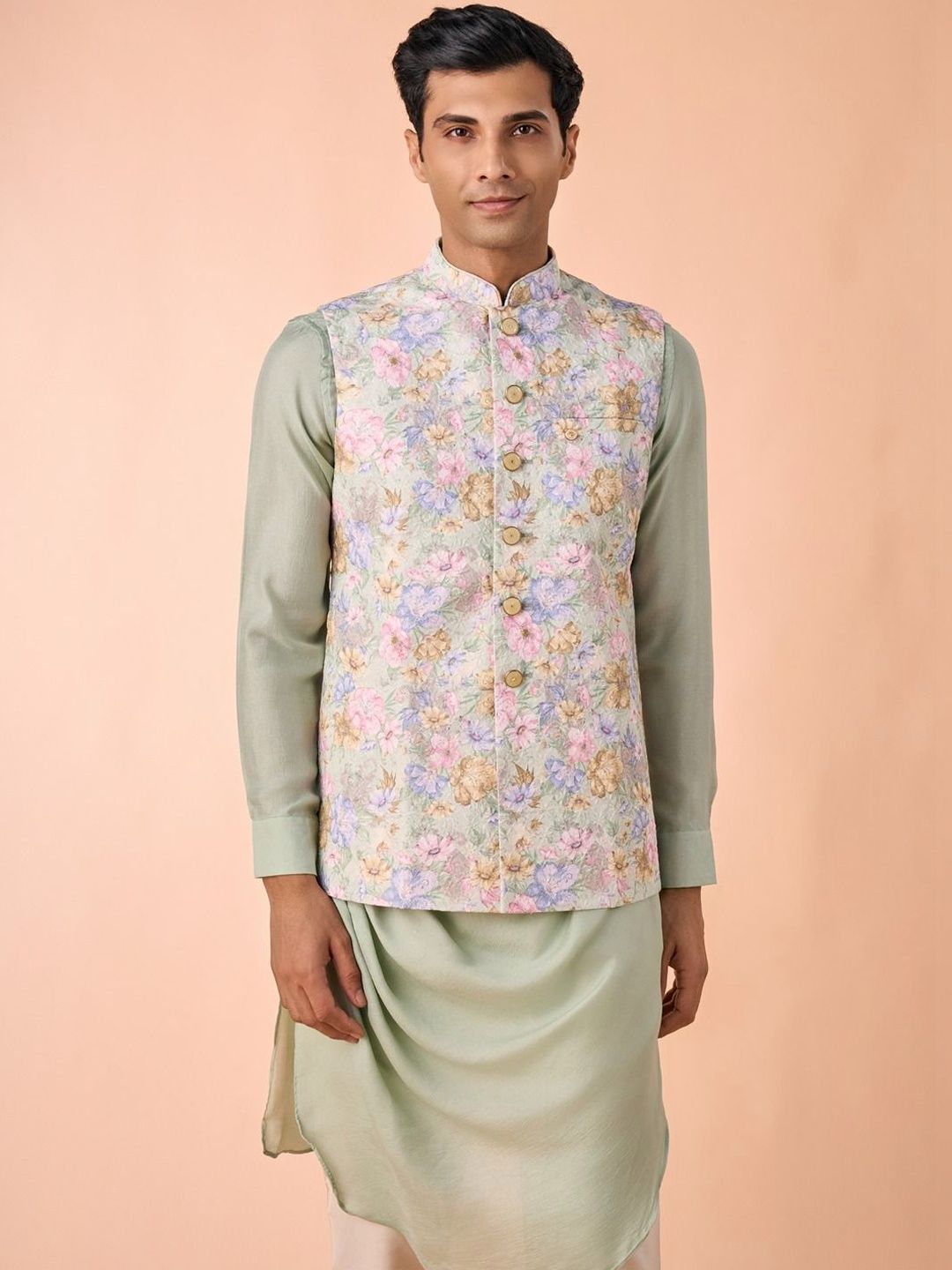 Manyavar Printed Nehru Jackets