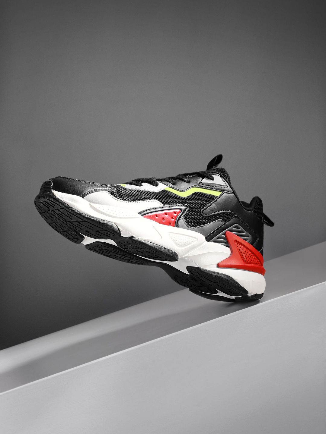 FCUK FCUK Men Colourblocked Round-Toe Everyday Sneakers