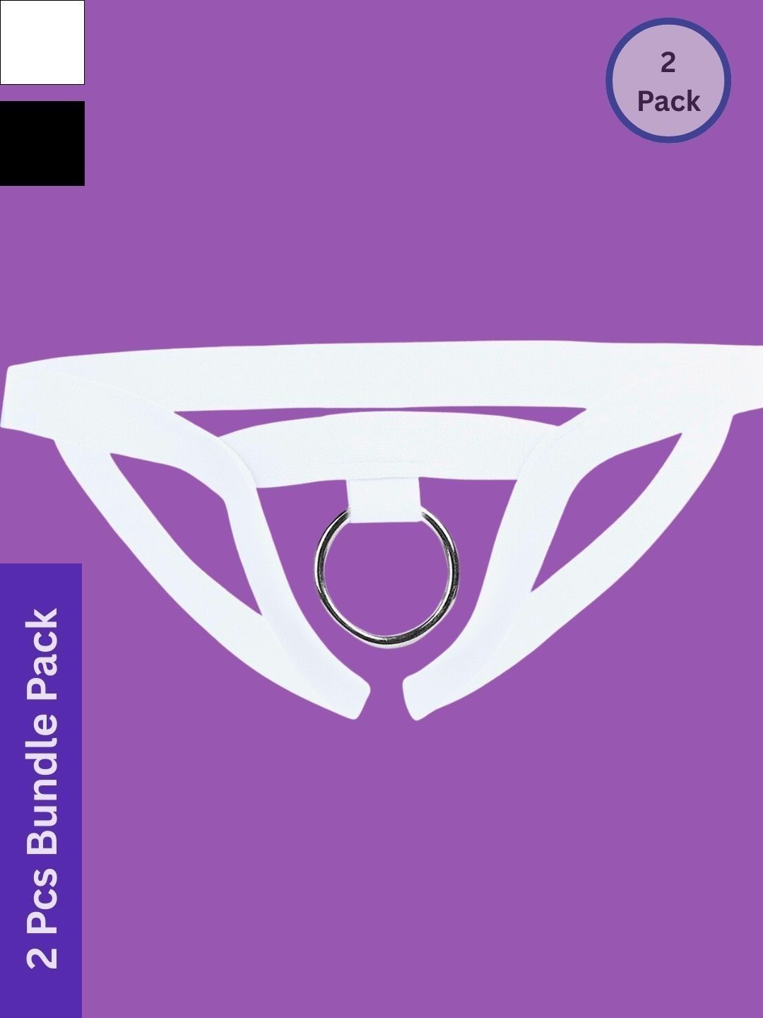 MYZA Pack of 2  Mid-Rise Thongs Briefs
