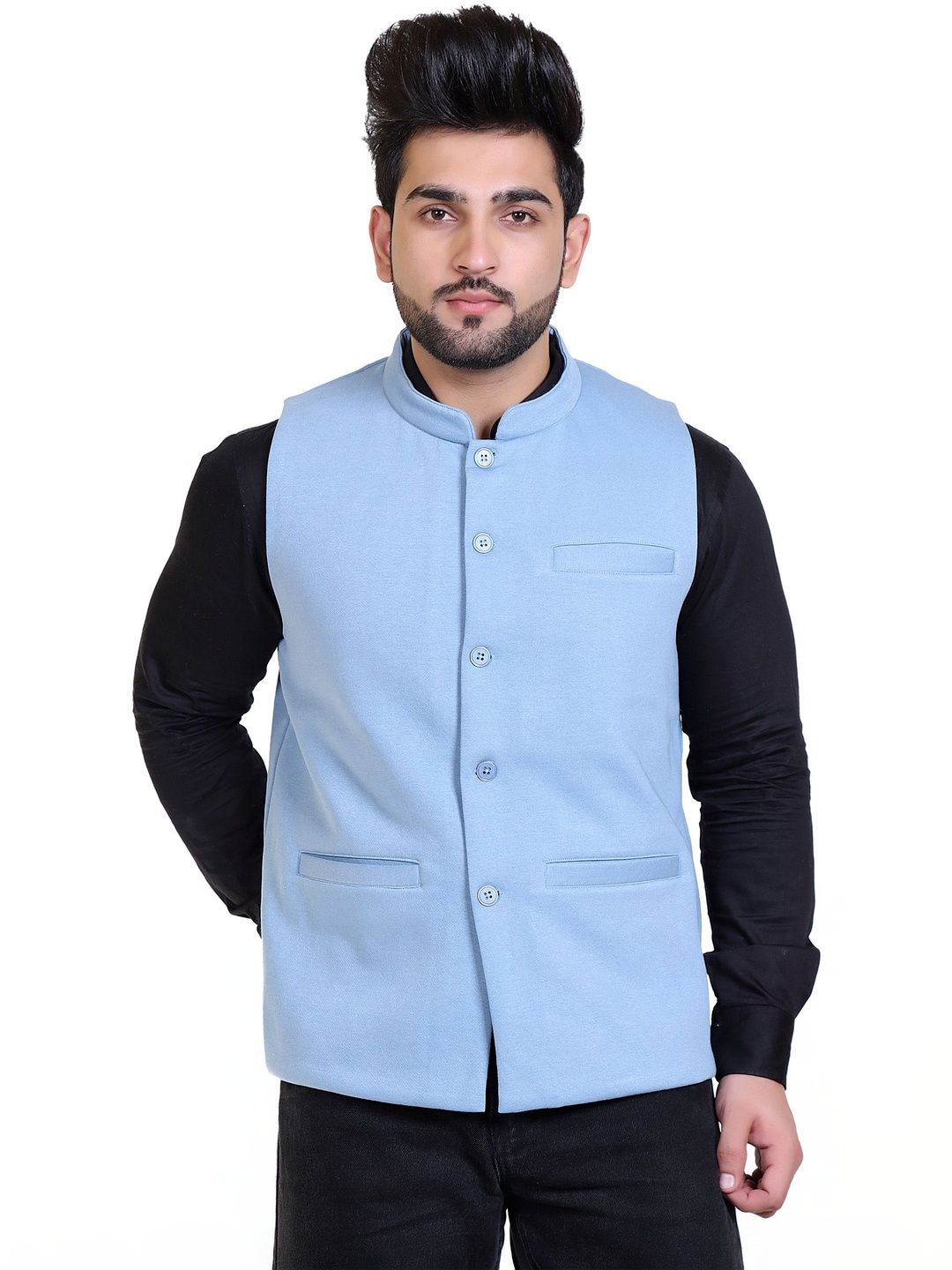 STARFOX Men Fleece Woven Jacket